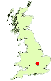 Milton Keyes On UK Map